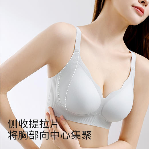 【隐形粉底液】内衣女夏季薄款无痕冰丝提拉防下垂收副乳文胸罩芸华冷月 商品图3