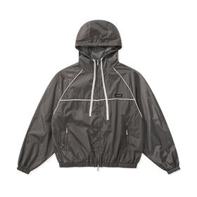 中性款尼龙连帽风衣夹克外套017