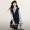 【08/19新品】熙世界气质减龄深V领背心裙女高级感无袖马甲连衣裙2025秋季新款 商品缩略图1