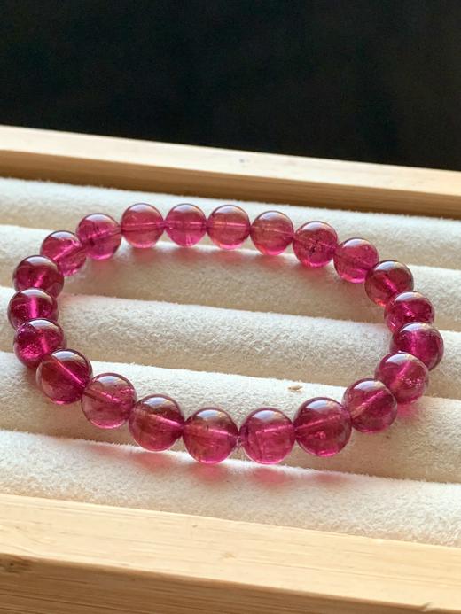8.5mm单圈红碧玺手串 商品图0