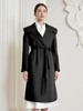 【高端系列】手工定制7365拼针织领100%羊毛系带气质双面尼大衣-喜出 商品缩略图6