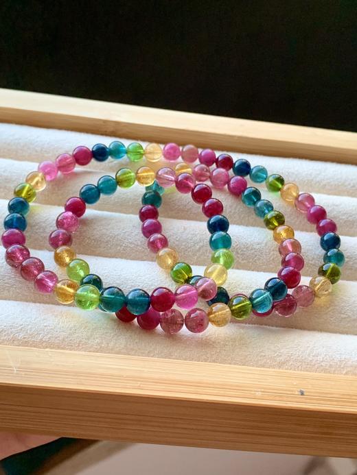 6.2mm多圈彩虹碧玺手串 商品图4