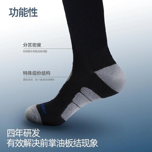 单导功能长筒袜单向速干防磨起泡舒爽透气人体工学袜物理抑菌缓震 商品图2