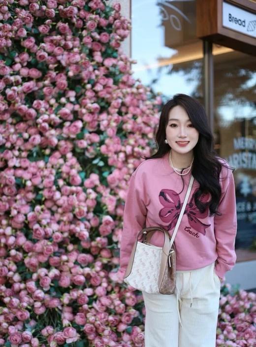 蝴蝶结休闲舒适百搭圆领长袖卫衣 商品图3