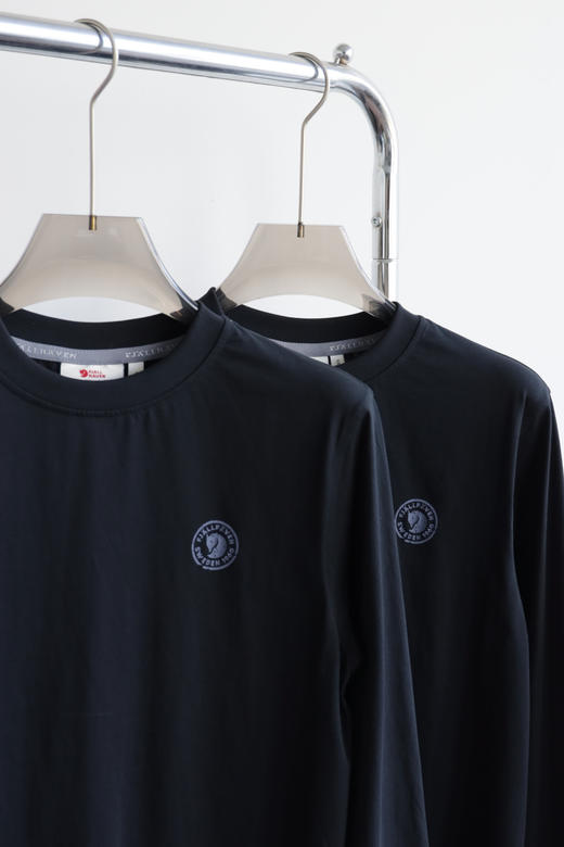 北及弧 户外休闲 棉质长袖圆领T恤 CX207 商品图3