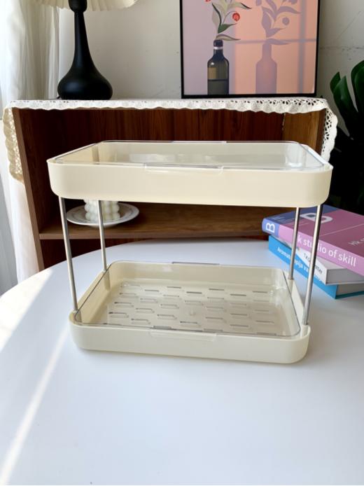 🌸家居收纳好物❗️ 高颜值【多层沥水杯架】😍 奶油白/神秘黑，💜双色可选 💕某宝价90+ 今天开团价29.9起❗️ ✅沥水托盘设计，可拆卸易清洗  商品图3