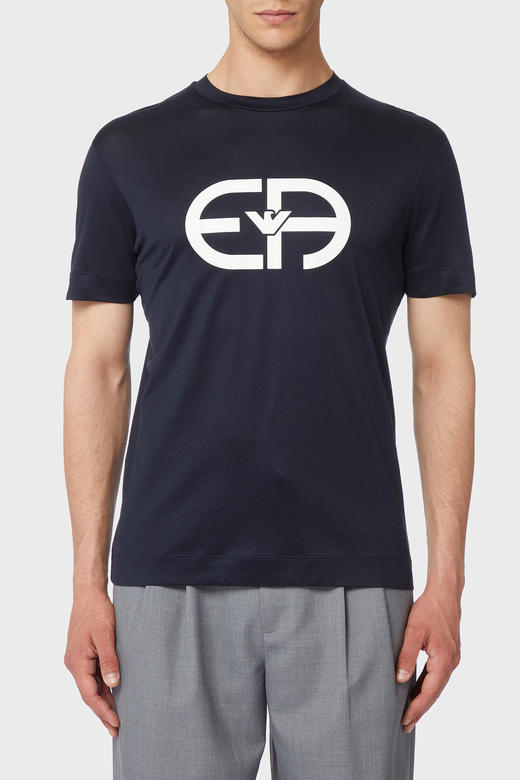 【超惠秒】Emporio Armani 男士经典EA logo莱赛尔纤维薄款舒适短袖T恤 12319 商品图0