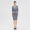 IWY/七分袖灰色西装套裙女初秋案场客服接待职业装气质干练正装 商品缩略图4