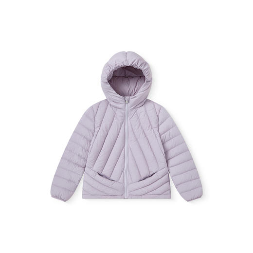 【商场同款】英氏儿童连帽羽绒服白鸭绒保暖外套秋冬女宝宝新款超韧绒 商品图4