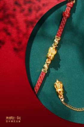 朱炳仁铜八方聚财貔貅首饰