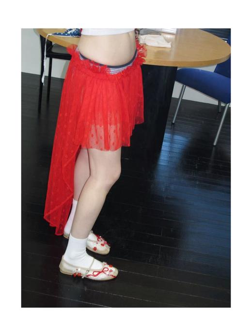 Kaiy Xiao 早秋系列 蕾丝燕尾半裙 商品图0