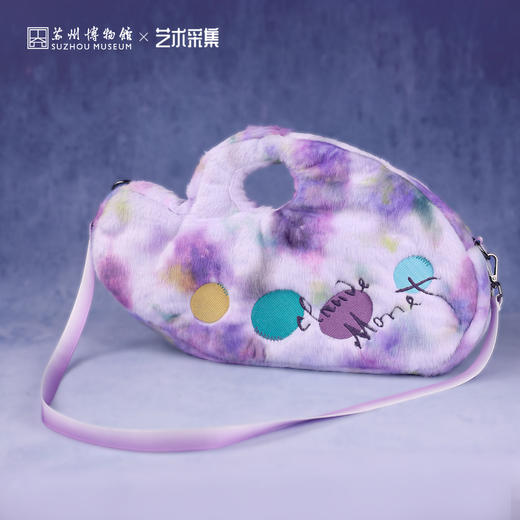 苏州博物馆 莫奈印象毛绒手拎包 商品图0