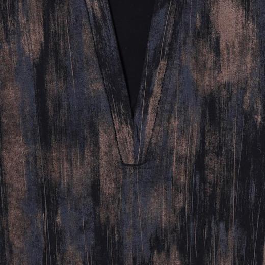 T4576SDSA男士2025新款轻奢痞帅男装撞色印刷假两件圆领长袖T恤休闲潮 商品图3