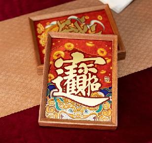 朱炳仁铜 招财进宝桌屏 商品图3