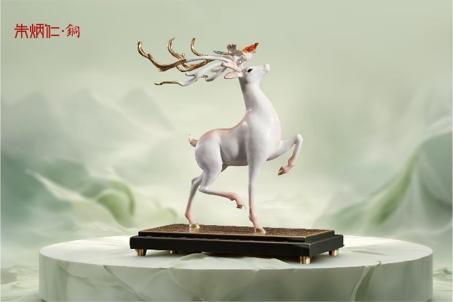 朱炳仁铜 鹿喜人间之一鹿有喜 商品图1