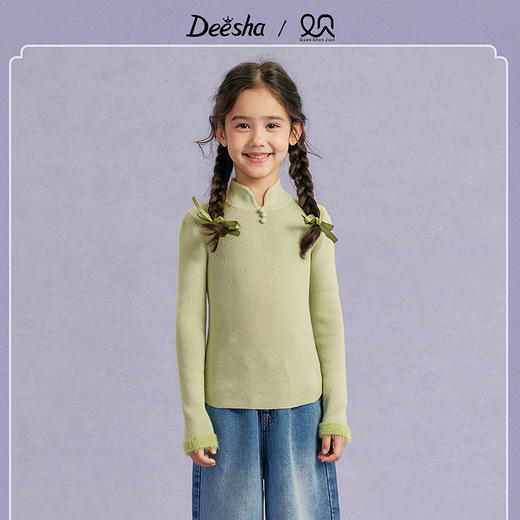 笛莎Deesha观山见女童毛衣2025秋女童毛衣 商品图0