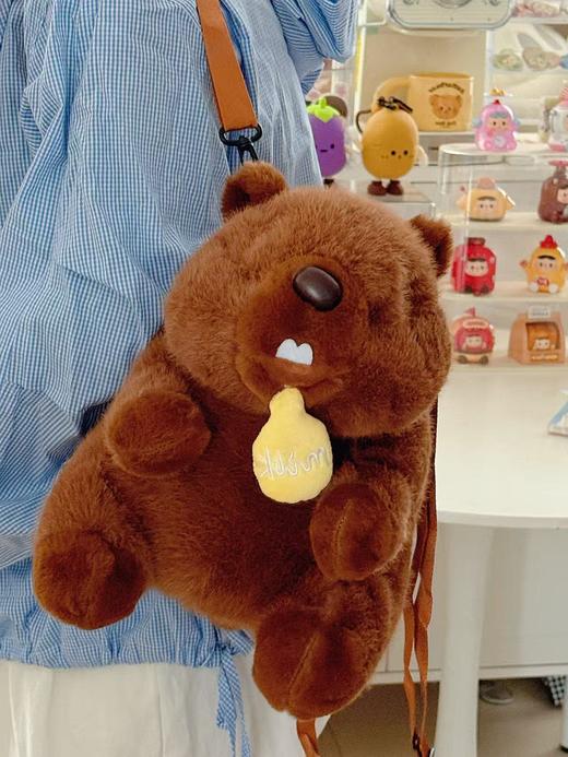 【YW】无忧购日系ins风卡皮巴拉毛绒玩偶双肩包（截单后3-7天发货) 商品图13