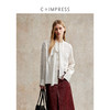 C+IMPRESS/西嘉法式别致飘带衬衫女25秋季新款竖条纹宽松亚麻上衣CS2503009 商品缩略图1