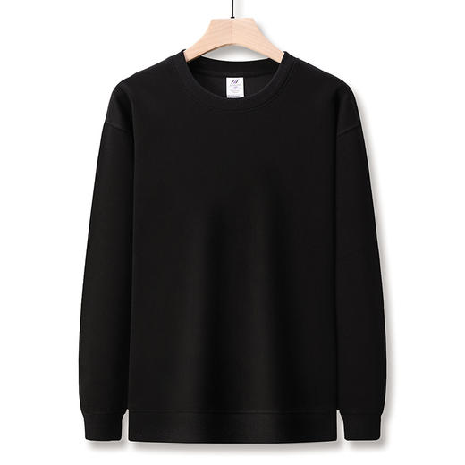 雀说重磅纯棉卫衣新款宽松落肩圆领韩版长袖男士打底衫AL 商品图6