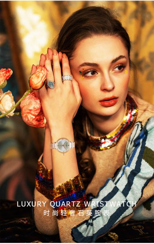 【Clous Krause女士全自动机械手表81338655】手表温柔精致 知性优雅独立俏皮，灵动水钻蕴含乐享生活理念  表径30mm，清晰透亮，一目了然 商品图0