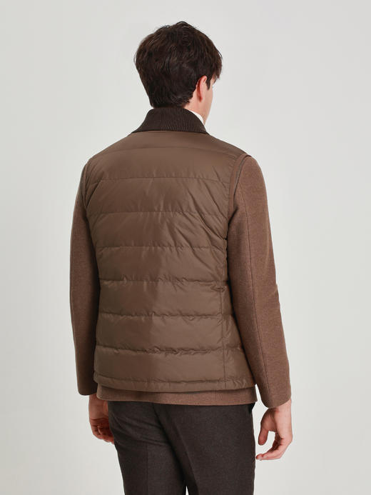 callisto雪茄棕轻量鹅绒马甲 商品图4