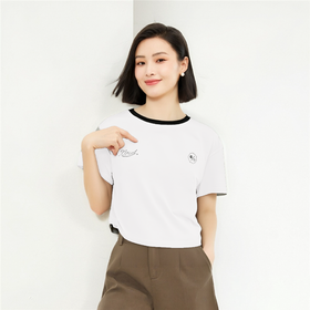 佐丹奴25年新款女装针织T恤衫05395236