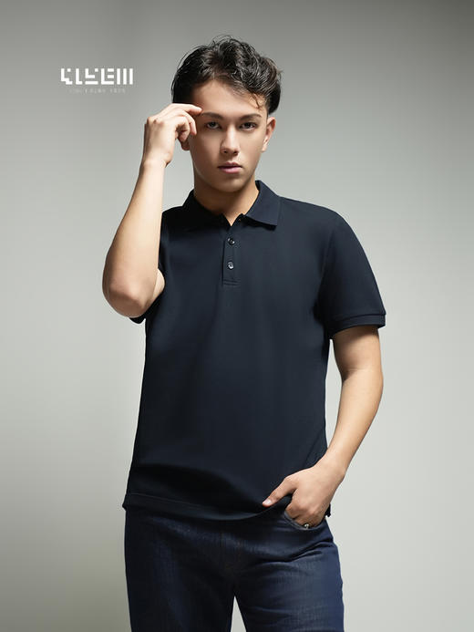 4158m 政企精英 专属定制 纤逸桑蚕丝短袖POLO衫 商品图1