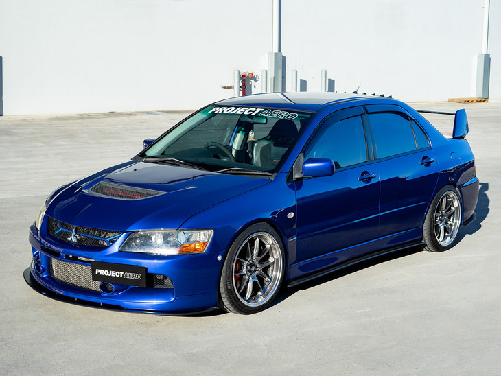 Project Aeros Evo 9 complete splitter lip kit is a perfect way to spice up your Evo 9, complimenting the OEM factory body kit