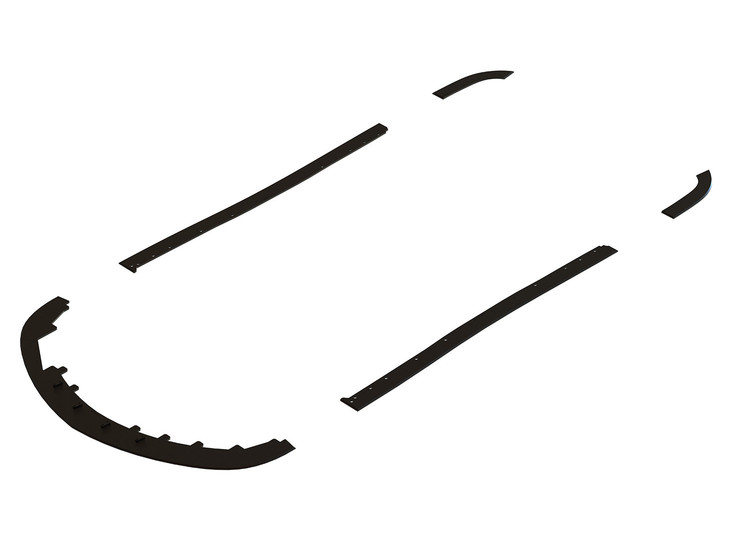 Project Aeros Evo 9 complete splitter lip kit is a perfect way to spice up your Evo 9, complimenting the OEM factory body kit