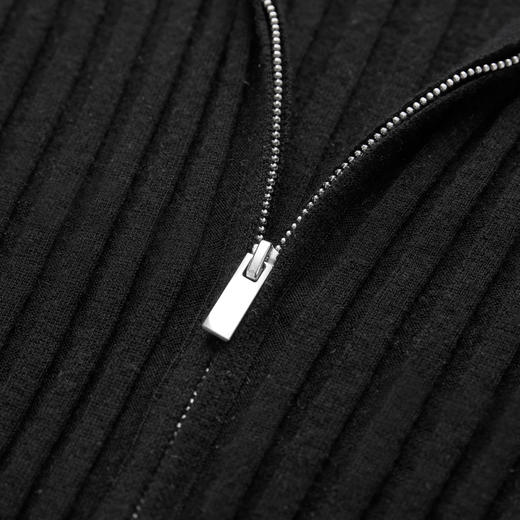 ROMI STUDIO“松弛高贵”山羊绒绵羊毛混纺细腻坑条开衫 RWCRST4099 商品图3