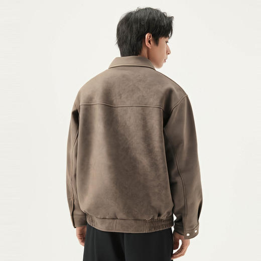gxg.jeans男装  多色仿麂皮时尚宽松美式翻领夹克外套男 25春热卖 商品图2