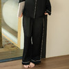 谜底桑蚕丝阔腿裤女士2025秋新款真丝顺滑亲肤宽松长裤25CMK5005 商品缩略图0