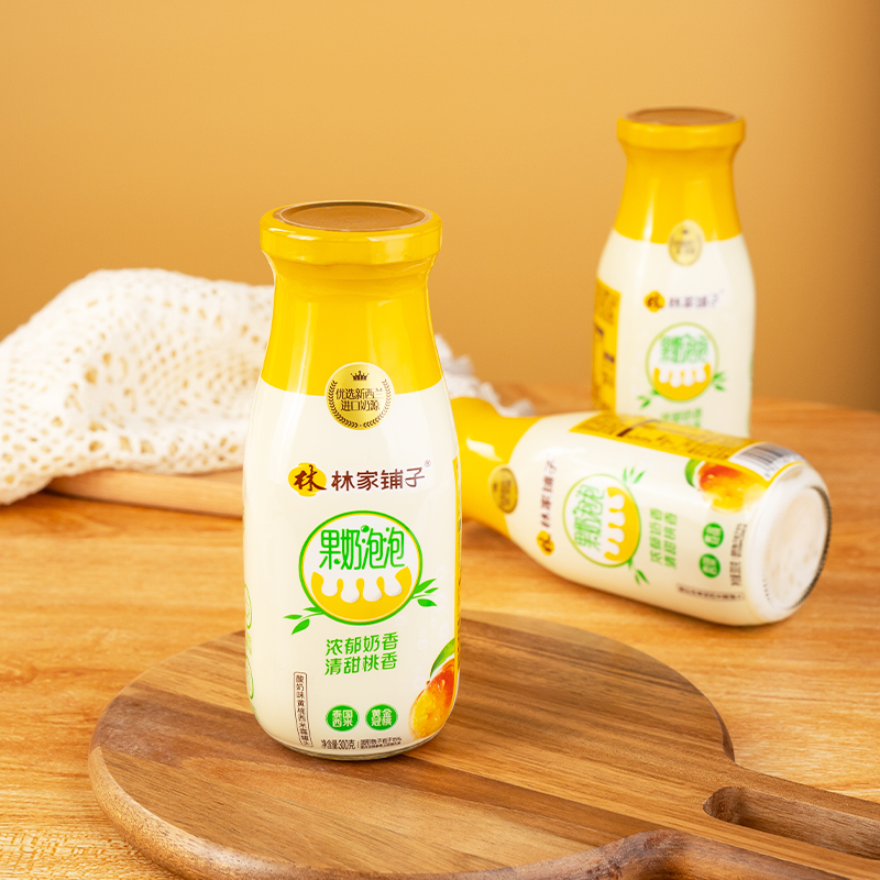 【新品推荐】果奶泡泡酸奶味黄桃西米露罐头300g*8罐