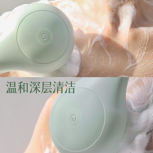 嘻浴青年电动沐浴刷双柄搓背懒人搓澡神器全自动擦背后背洗澡刷子 商品图7