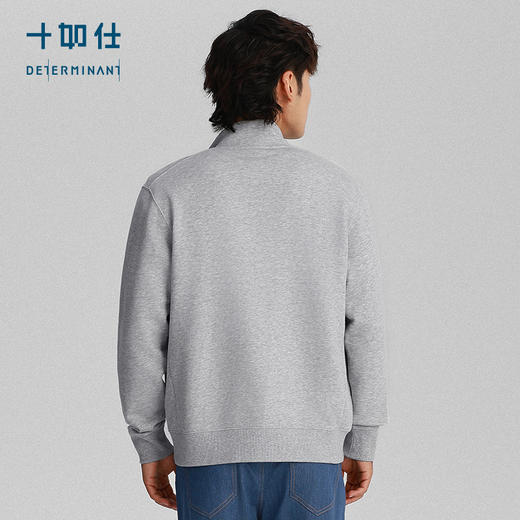 秋冬针织保暖立领可再生毛圈夹克外套-OW05-04 商品图3