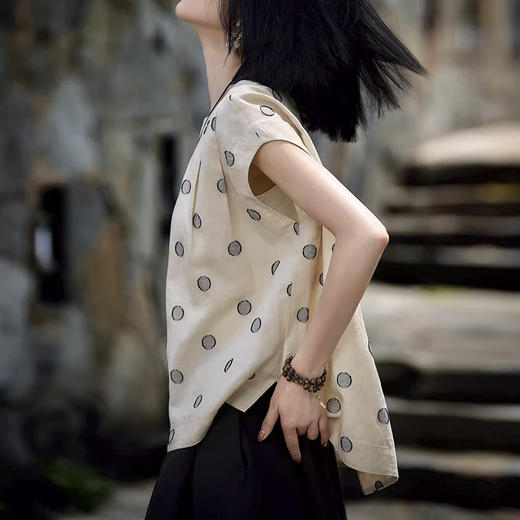 裁缝学苑AQ530连肩无袖小衫纸样亚麻套头衫女装上衣打版裁剪样板 商品图5