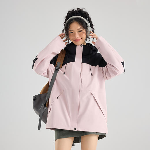 LUCKY DEER/幸运鹿情侣款户外可拆卸三合一时尚保暖登山外套 商品图3