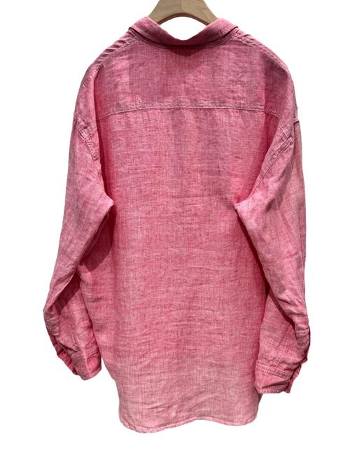 男款亚麻长袖衬衣 商品图1