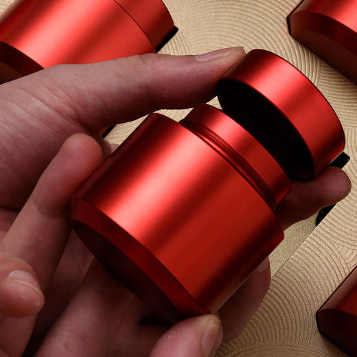 茶韵皮盒【八合金罐 红色】130元一套/一箱12套 商品图4