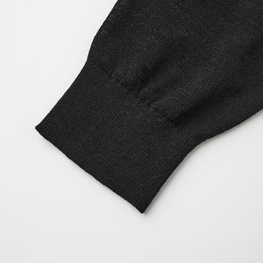 ROMI STUDIO"法式优雅"桑蚕丝亚麻混纺高领中袖毛衫RWCRSZ3524 商品图4