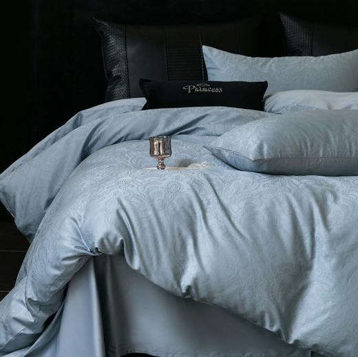 精选轻奢高级感提花全棉四件套轻奢裸睡高支被套床单床上用品G119100116 商品图4