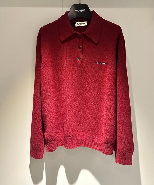 女款polo领长袖针织毛衣017 商品图0