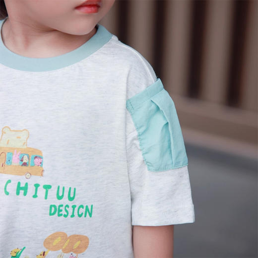 裁缝学苑TQ173圆领T恤松紧腰短裤套装纸样儿童休闲两件套童装样板 商品图7