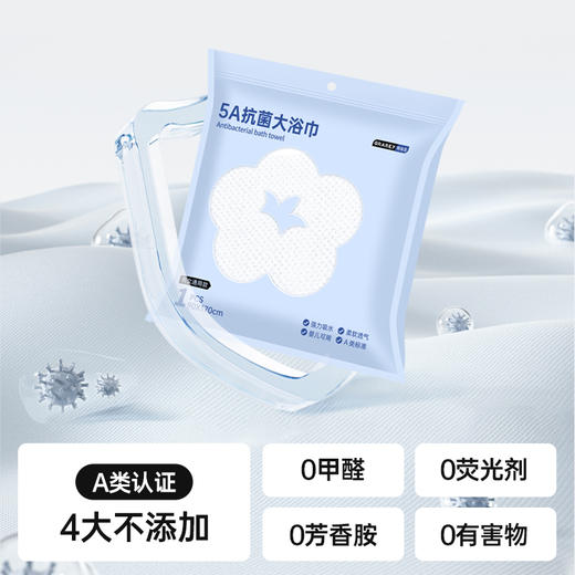 【柔软亲肤不掉毛】GRAREY格瑞亚-5A抗菌大浴巾 商品图3