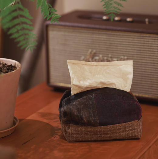 之如初 香云纱拼布纸巾盒 商品图4