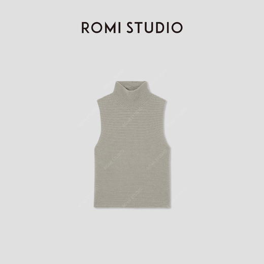 ROMI STUDIO“复古百搭”100%绵羊毛轻盈蓬松老钱感背心 RWBWSG1756 商品图1