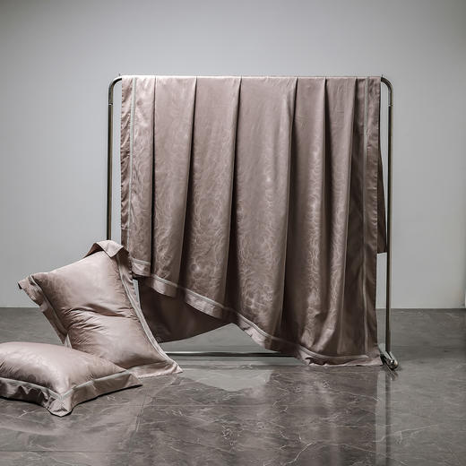 140支长绒棉染色提花四件套 韵幻太空灰 商品图8