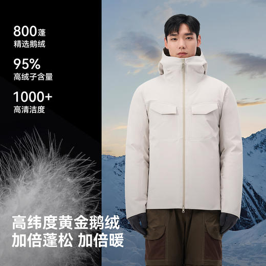 伯希和户外羽绒冲锋衣外套男25新款800蓬鹅绒专业防风耐磨登山服 商品图2