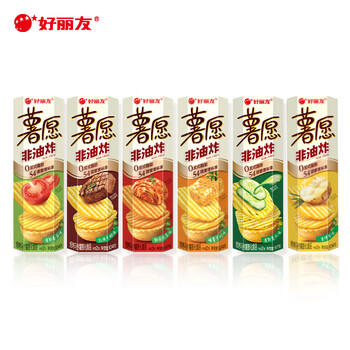 好丽友（ORION）薯愿薯片五连罐520g (原味*3+番茄*2)非油炸休闲零食小包装解馋 商品图2