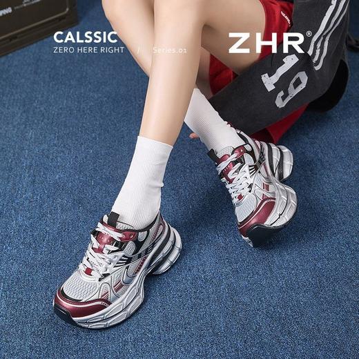 ZHR则则厚底增高老爹鞋女鞋2025新款轻便百搭ins情侣运动休闲鞋女 商品图6